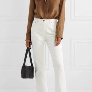 The Row Classic White Jeans